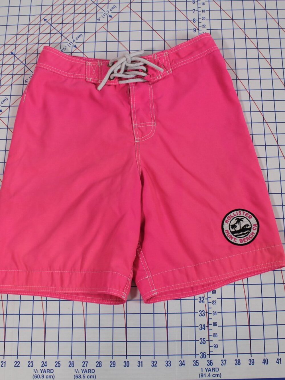 Hollister Neon Pink Board Shorts, Small